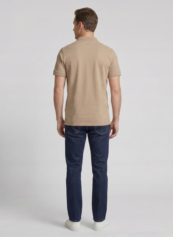 Herr kortärmad bomullspoloshirt, normal passform MORAJ XL