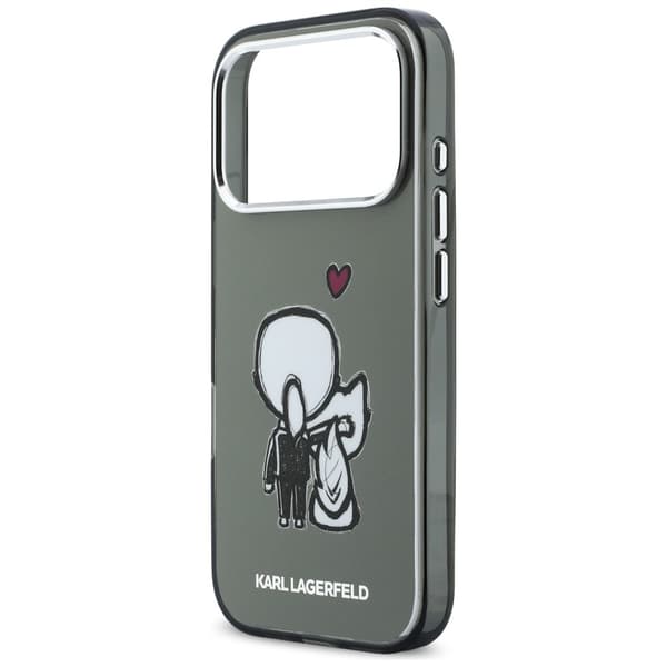 Karl Lagerfeld Karl & Choupette Back MagSafe-etui til iPhone 17 Pro Max, sort