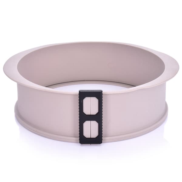 KISEL silikone bageform med glasbund, rund, 26,5x7,5, beige, DUKA