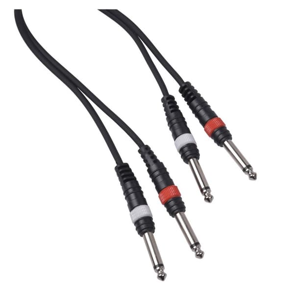 CABLE4ME 2 x jack mono 6,3mm 2 x jack mono 6,3 3m