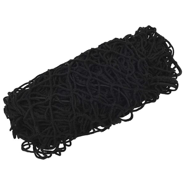 vidaXL trailernet med elastisk reb, sort, 3x3 m, PP
