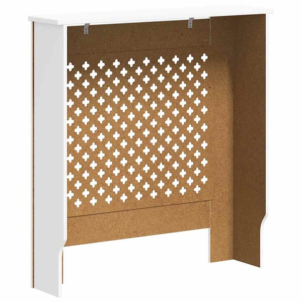 vidaXL Radiatorskydd, MDF, Vit, 78 cm