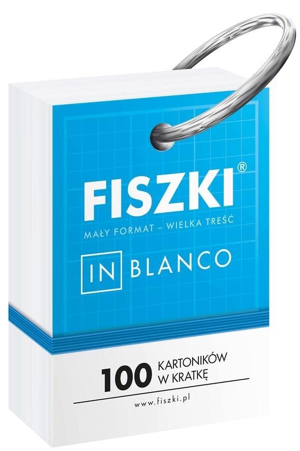 Blanke flashcards. 100 kvadrerede kort