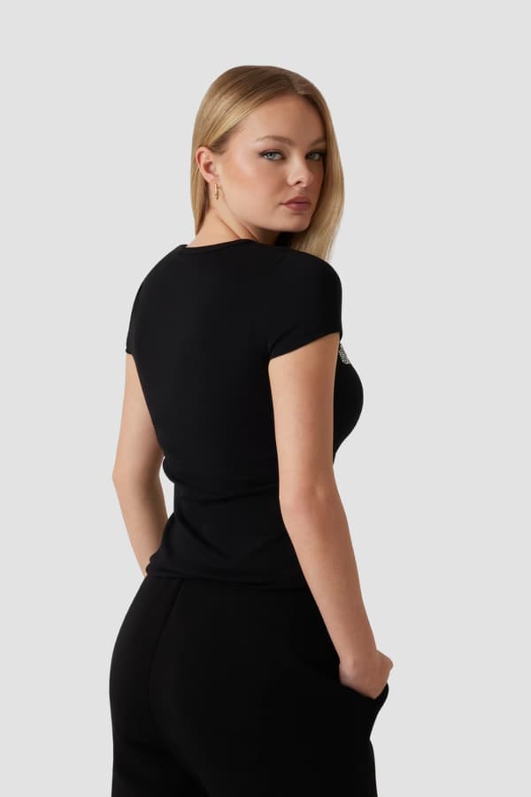 Guess sort dame-T-shirt Kiara M