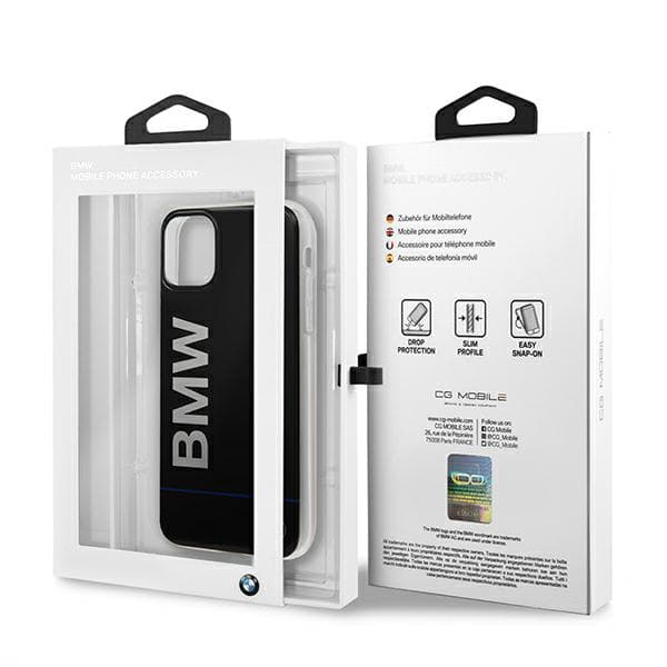 BMW Signature Printed Logo Cover til iPhone 11 Pro Max, Sort