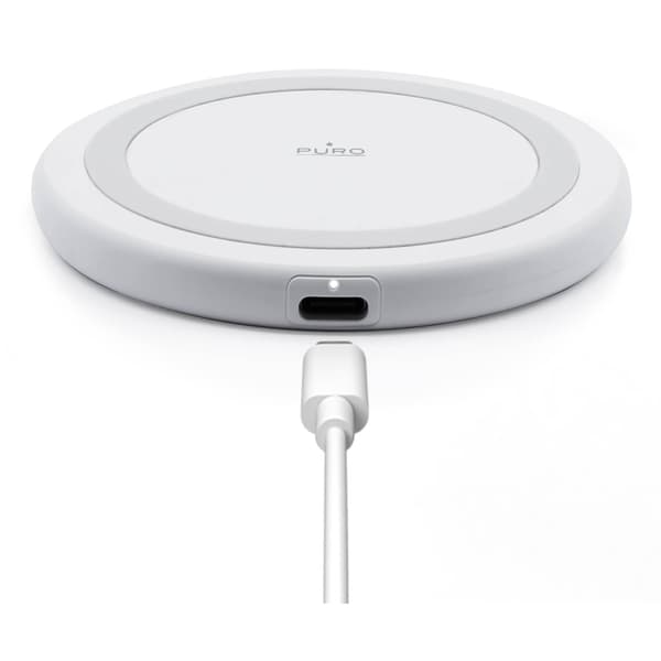 Trådløs oplader til Android iPhone smartphones 15W - hvid