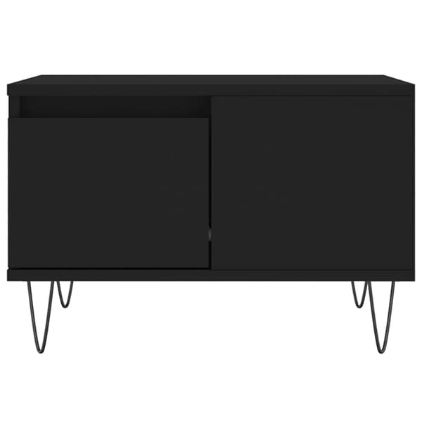 vidaXL sofabord, sort, 55x55x36,5 cm, træbaseret materiale