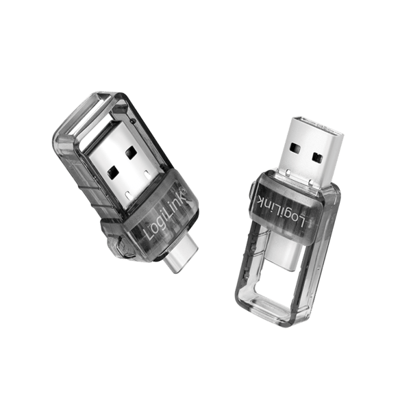 Bluetooth 5.0-adapter LogiLink USB/USB-C USB 3.2-räckvidd 10 m snabb och stabil