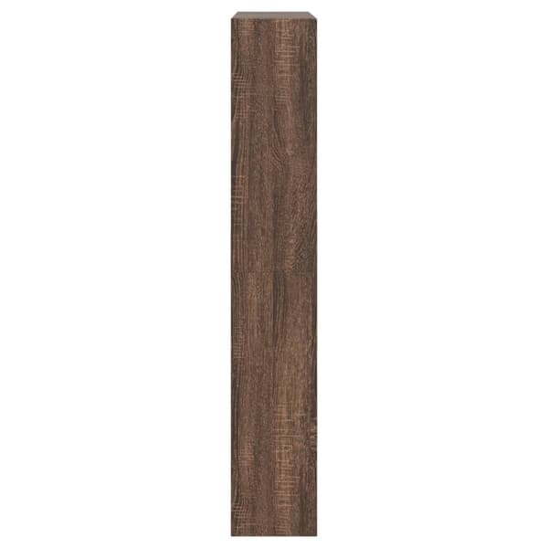 vidaXL skoskab brunt egetræ 80x21x125,5 cm