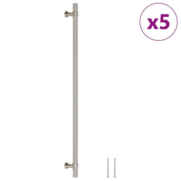 vidaXL skabsgreb, 5 stk., sølv, 320 mm, rustfrit stål