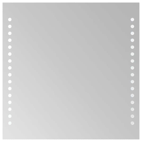 vidaXL Badrumsspegel med LED, 30x30 cm