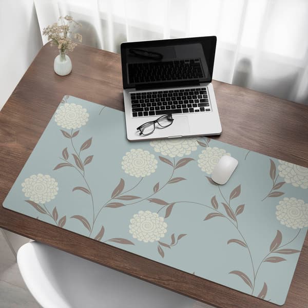 Designer Laptopskydd, Blommigt Retromönster, 120x60 cm