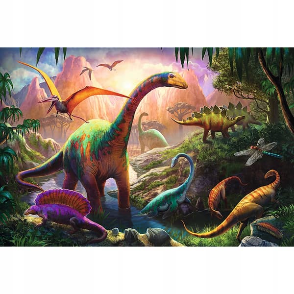 Trefl 100 - Dinosauriernas värld pussel