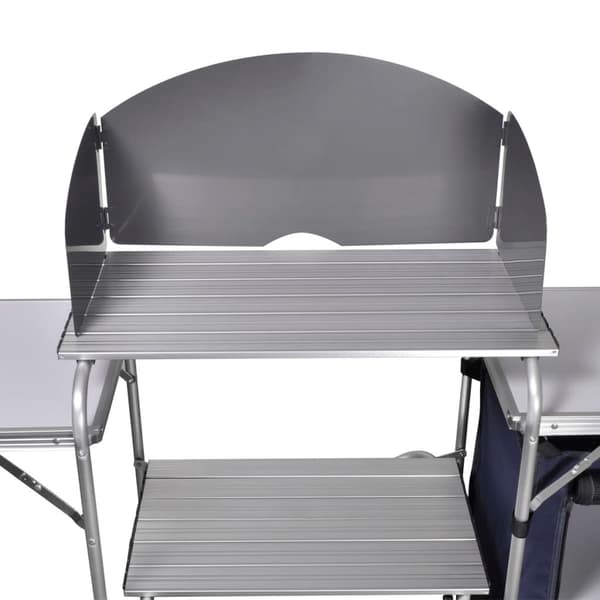 vidaXL foldbart campingkøkken med låg, aluminium