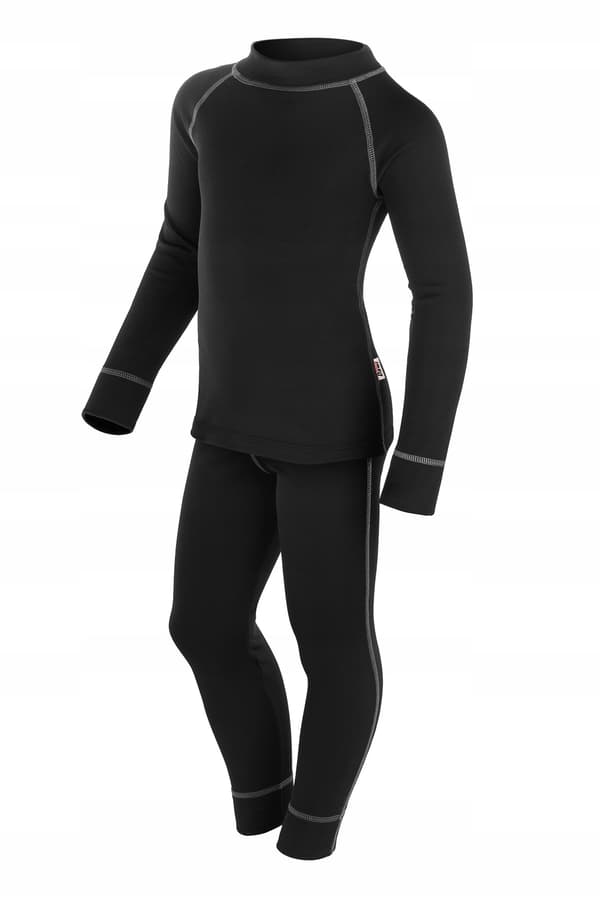 THERMOACTIVE underkläder för barn 128 MARINBLÅ set WARM PL för sport