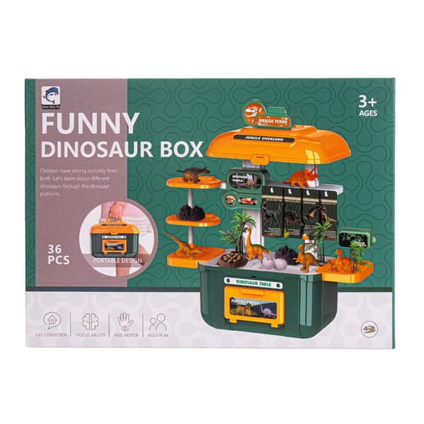 Luova dinosaurushahmojen setti dinosaurusmunakotelossa