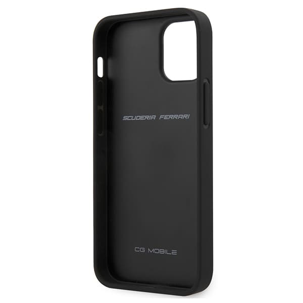 Ferrari Off Track Quiltet Etui til iPhone 12 mini, Sort