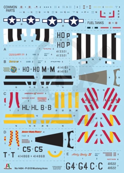 I1484 1:72 P-51D Mustang Aces