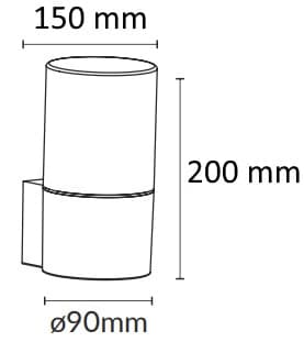 LED-vägglampa för utomhusbruk, trädgårdsfasad, rörelsesensor, E27, 15W, IP54