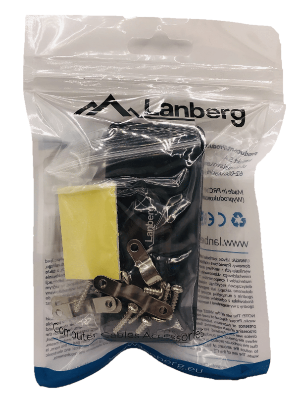 LANBERG PLC-6UL1-B Uskærmet CAT.6 UTP Internet LAN-stik