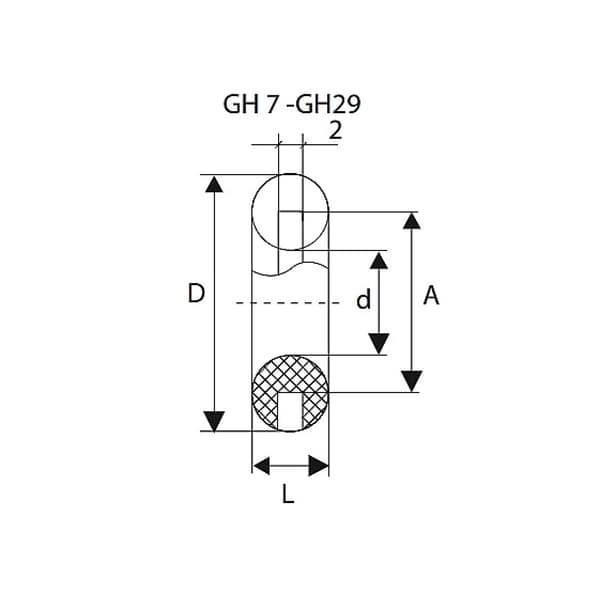 Gummimuffe Rund gummikabelmuffe GH11 13,5 mm 1 stk. Sort