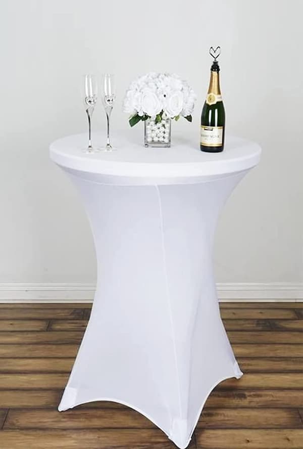 Cocktailborddækning HVID 80 cm
