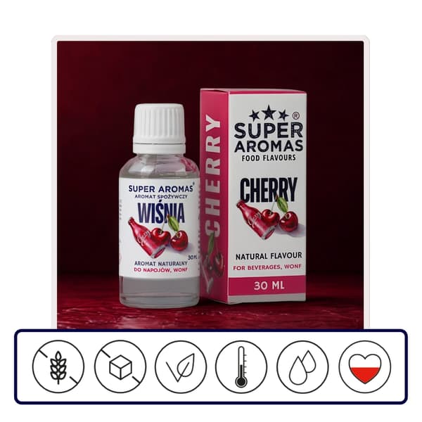 Super aromas kirsikanmaku juomille, wonf 30 ml