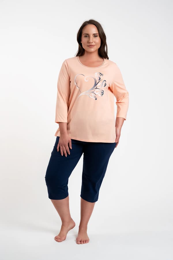 Arietta dampyjamas med 3/4-ärmar, 3/4-byxor S