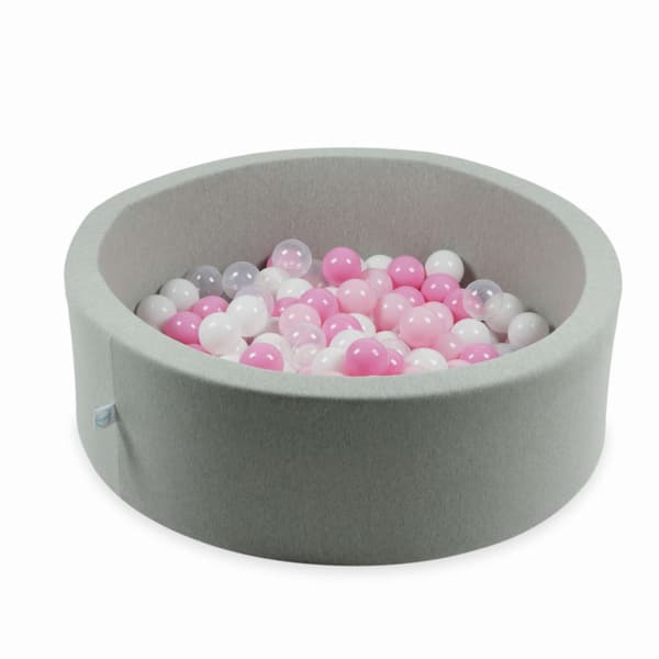 Legetøjskugler ø7cm 200 stk. hvide, transparente, lys pink, pudderrosa