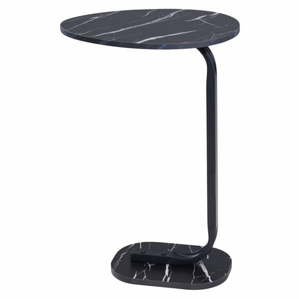 Sidebord med sort marmorplade, h59 cm