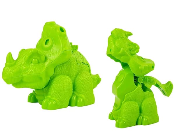 Dinosauræg Play Dough Form 12 stk. 4 farver