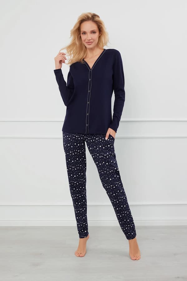 Libra dampyjamas långärmad, långbyxor XL