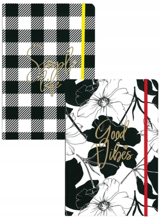 NOTEBOG A5/96K PUNKT+LINJE+INGEN PRINT SIMPLE A'4