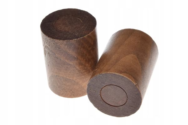 Gardinstang i træ, ensfarvet, egetræ, 100 cm, cylinder