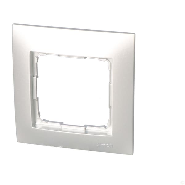 Enkel universalram IP20 / IP44, matt silver Simon54