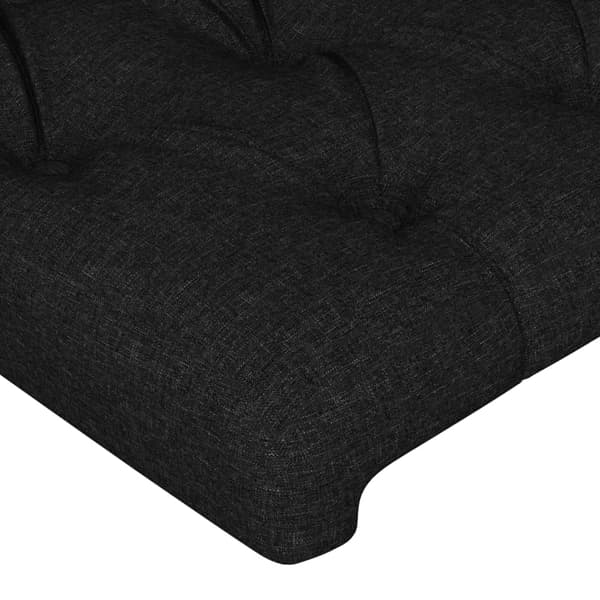 vidaXL sengegavl sort 80x7x78/88 cm stof