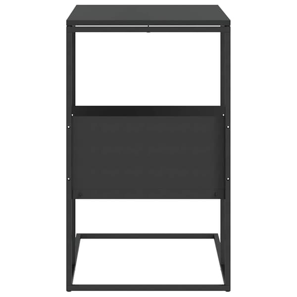 vidaXL sidebord sort 55x36x59,5 cm træbaseret materiale