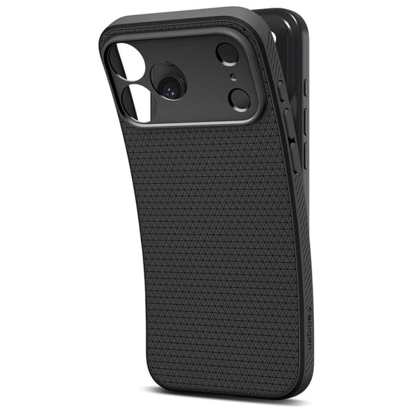 Spigen Liquid Air -kotelo iPhone 17 Pro Maxille, musta