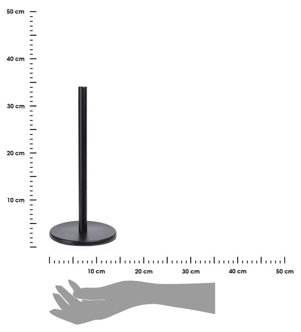 Papirhåndklædeholder, mat sort