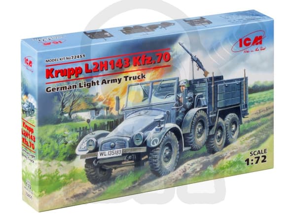 ICM72451 Krupp L2H143 Kfz.70 German Light Army Tru