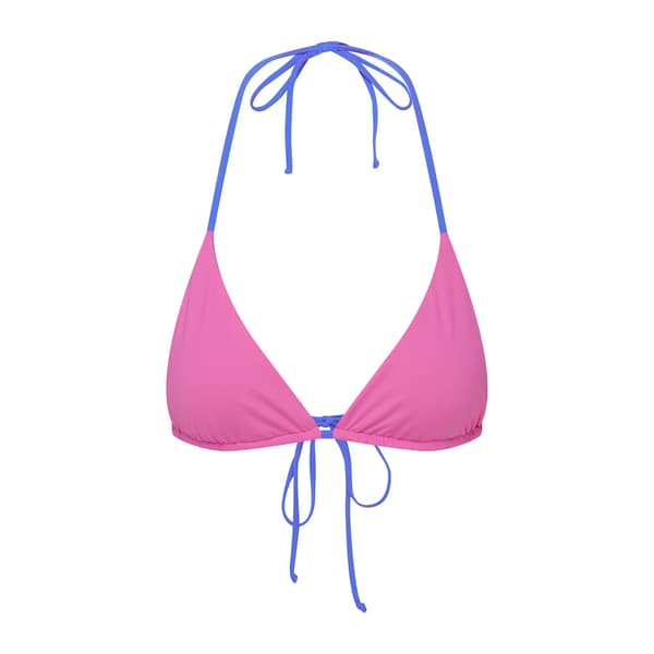 Ibiza Bloovii Trekant Bikinitop | Pink, Blå S