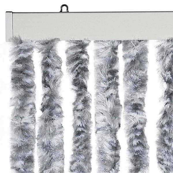 vidaXL Flugnät grått och vitt 56x185 cm chenille