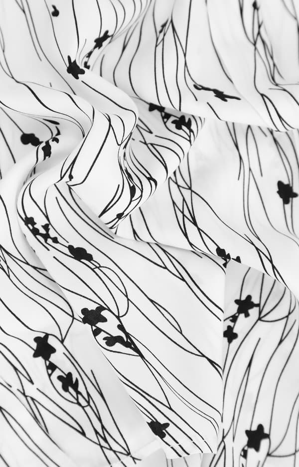 Skjorte med kontrastprint 34