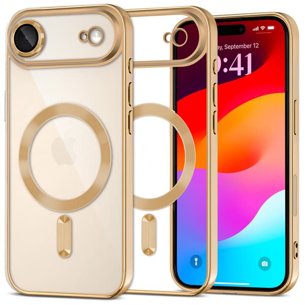 iPhone Air Electro MagSafe-skalset - Guld + Skärmskydd