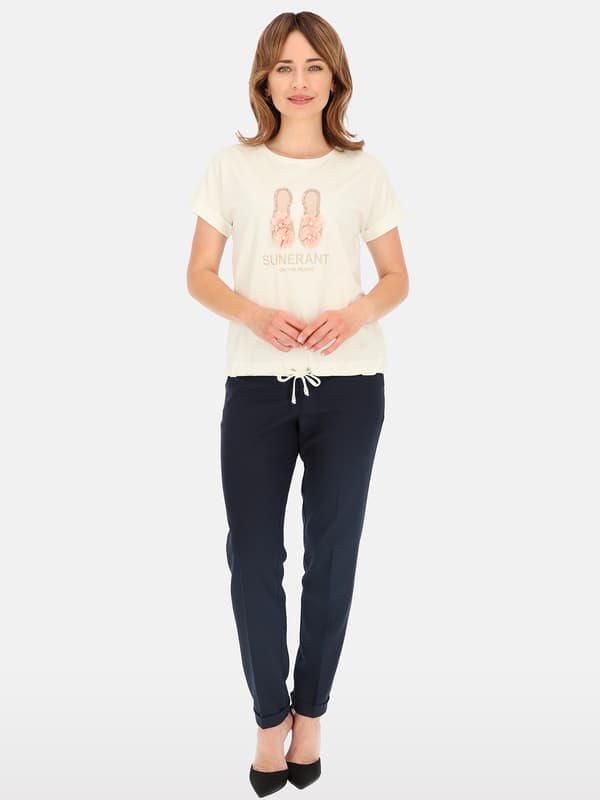 DAMBLUS I BOMULL MED SKJORTA