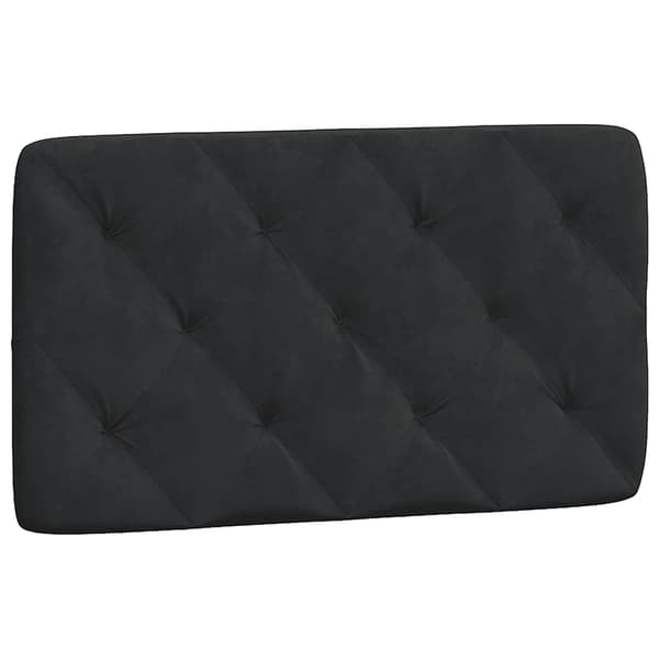 vidaXL Sängynpäädyn tyyny, musta, 80 cm, sametti