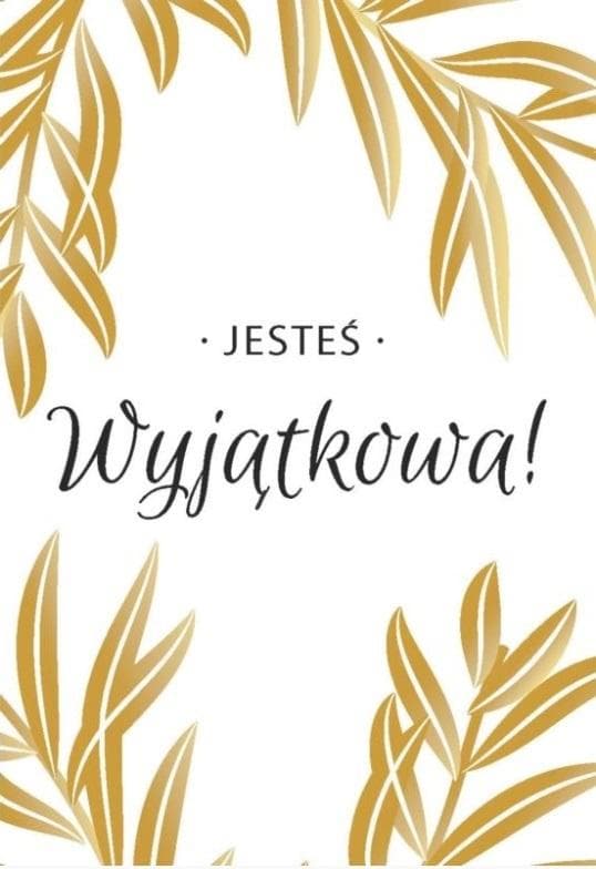 Ett vikt kort - Du är unik