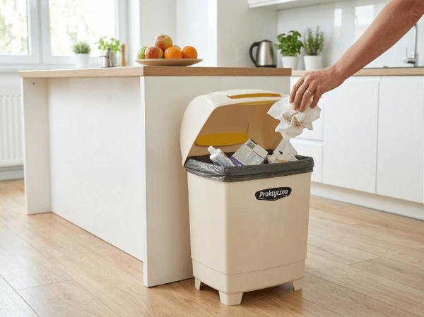 PLASTKLIPS AVFALLSKORG 12L KRÄMFÄRGAD - BEN