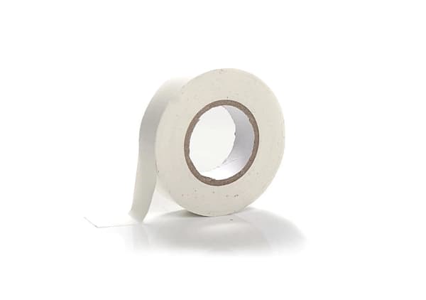 Stark vit isoleringstejp för elinstallationer 19 mm 20 m TRYTIT