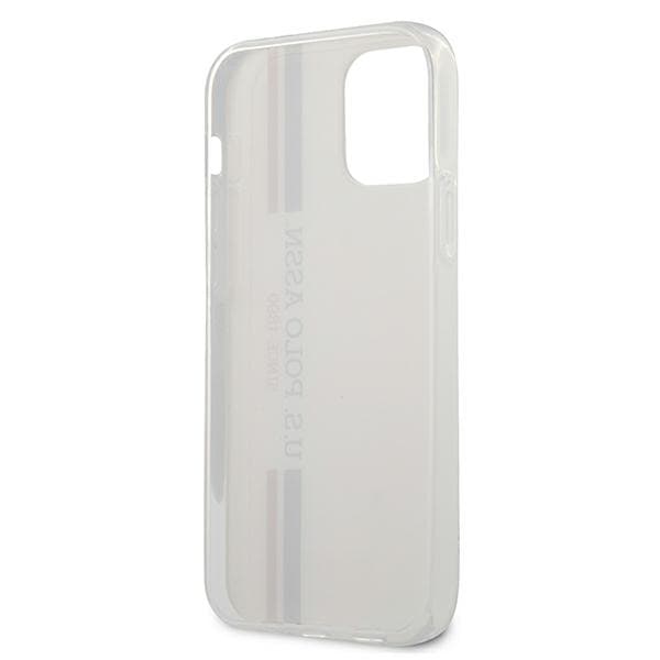 US Polo Tricolor Collection-etui til iPhone 12 Pro Max, hvid